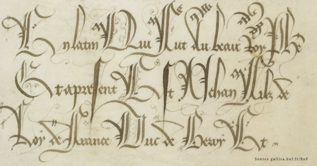 Ex-Libris du Duc de Berry, Source gallica.bnf.fr/BnF